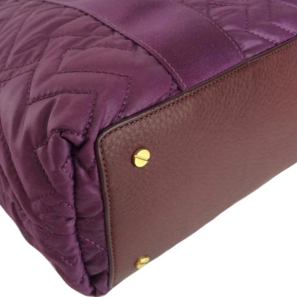 Tory Burch Ski Vintage Jayden Purple Tote